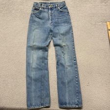 Lee Riders Jeans Womens 28x33 Blue Straight Leg High Rise Mom Denim 80's 90's