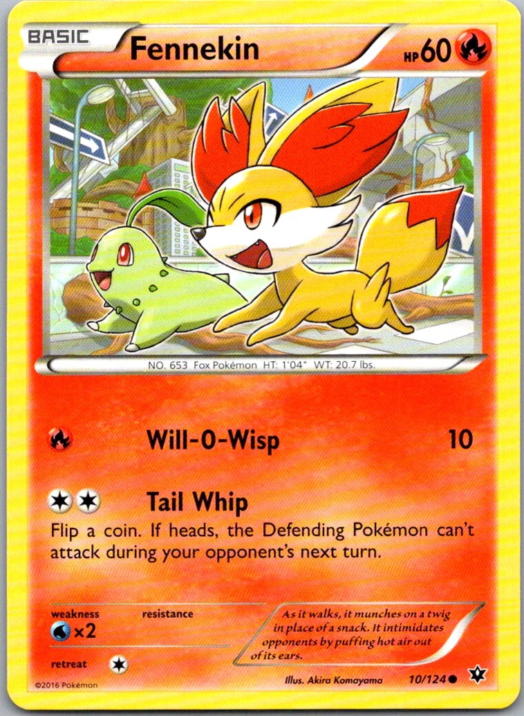 Fennekin (10) 10/124 XY - Fates Collide Common Normal NM