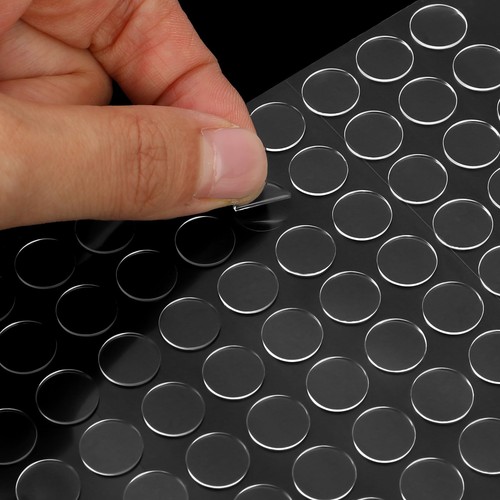 600pcs Clear Sticky Tack Putty, Double Sided Removable Dot Stickers Putty Sti...