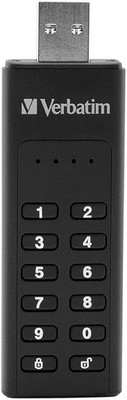 VERBATIM Keypad Secure USB-Stick,128GB, Speicherstick mit Passcodeschutz schwarz