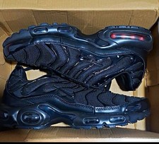 Nike Air Max Plus Herren Sneaker EU 43 Schwarz Low Top Mesh Schnürung neu