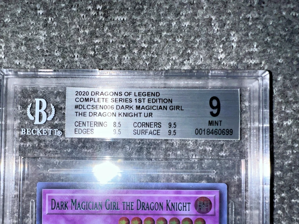 POP 1! YUGIOH 1ST DLCS-EN006 DARK MAGICIAN GIRL DRAGON KNIGHT GREEN BGS 9 - Image 4 of 4
