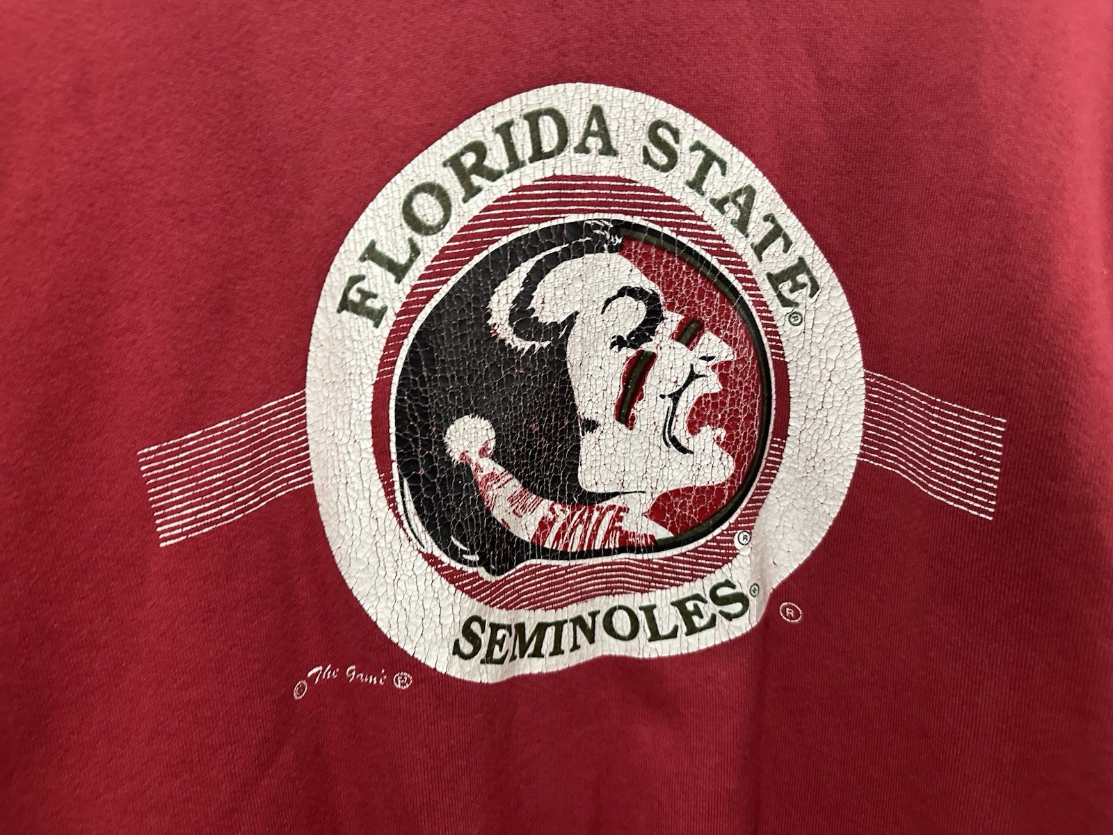 VTG 90s Florida State Seminoles Big Crest Logo Crewneck Sweatshirt Size XL image 3