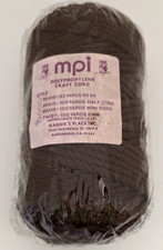 Vtg. mpi Polypropylene Craft Cord 100 Yd 6mm Brown Twist Cord Maggie's Place Inc