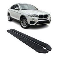 Seitenschweller Trittbretter Schweller FüR BMW X4 F26 2013-2018 Alu Schwarz