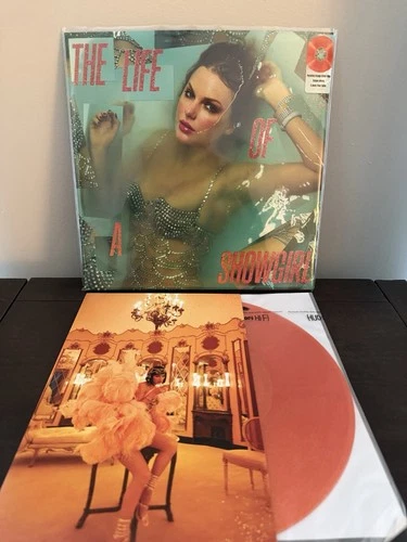 TAYLOR SWIFT The Life Of A Showgirl LP ORANGE GLITTER VINYL UNIQUE PHOTOS