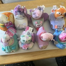 Squishville Mini Squishmallow x8 Vehicle Sets Bundle Lot Figures Excellent Cond