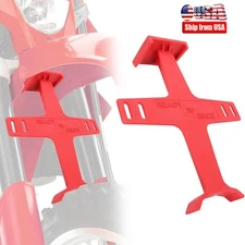 Motocross Dirt Bike Fork Support Suspension Guard Transportation Protector Red