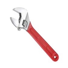 Adjustable Wrench 8" Wide Jaw Wrench Adjustable Repairs Spanner Red