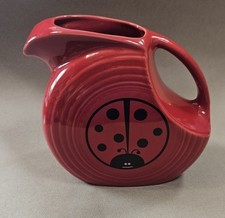 Fiesta Disk Pitcher Ladybug Scarlet for Betty Crocker, circa 2005 Homer Laughlin