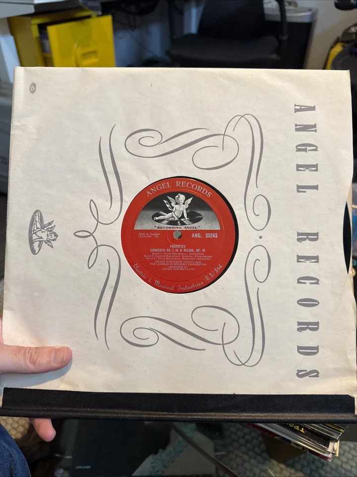 DAVID OISTRAKH (Violin) BRUCH: Violin Concerto-PROKOFIEV: Violin Concerto-ANGEL - Image 3 of 4