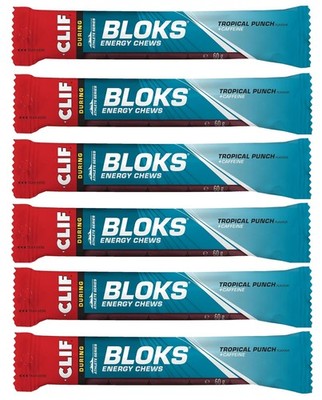 CLIF BLOKS Energy Chews 6x60g Tropical Punch Energiegel Alternative Elektrolyte