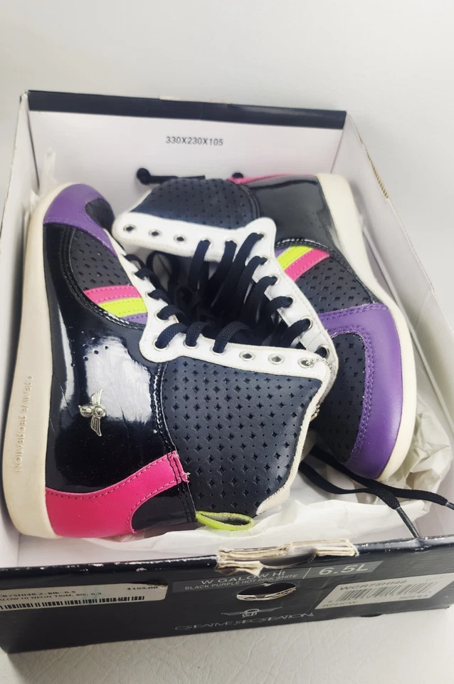 Creative Recreation Galow Hi black purple/hot pink Womens Size 6.5L - Image 2 of 4