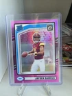 2024 Panini Donruss Rated Rookie Jayden Daniels #389 Optic Pink RC