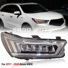 For Acura MDX 2017-2020 LED Headlight W/O Module Right Passenger Side Front Lamp