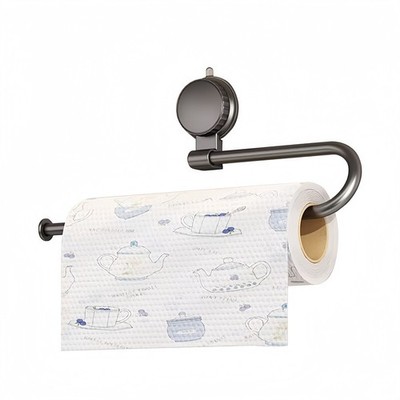 Suction Cup  Mount  Towel Holder Kitchen Bathroom Tissue Roll Dispenser