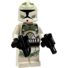 LEGO Minifigure - Star Wars - 41st ELITE CORPS GREEN CLONE TROOPER w/Dual Pistol