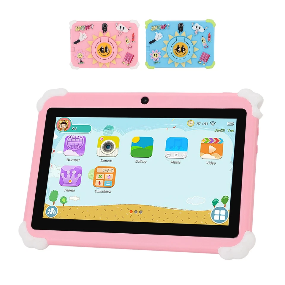 7in Tablet With Protective Case Stand 1GB 16GB 1024x600 HD Touch Screen Tablet - Bild 4 von 4