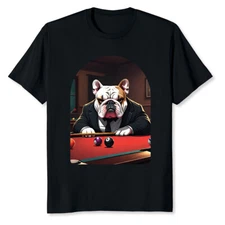 NEW LIMITED Billiard Pool Player American Bully Dog T-Shirt