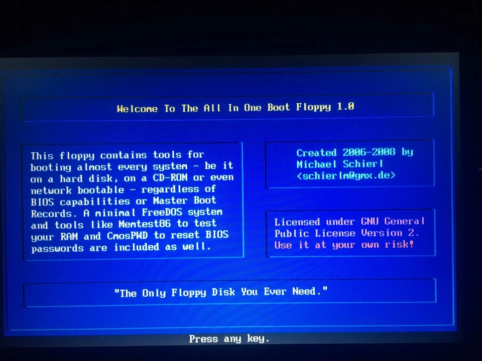 All in One Fix Recovery 1.44 MB disk diskette the only boot floppy you ever need - Image 3 of 4