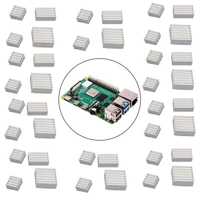 Aluminum Heatsink Radiator Cooler Kit with Sticker Raspberry Pi 4B Model U4 A B9