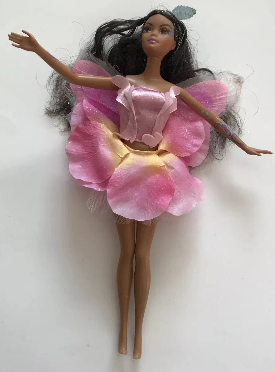 Barbie Fairytopia Fairy Elina African American Dark Hair Mermaid Doll 2005