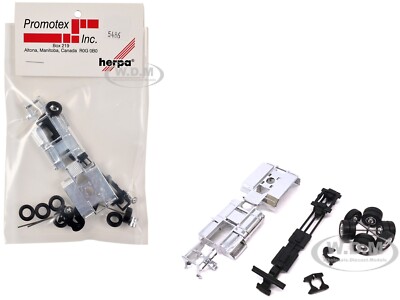 CHROME CHASSIS KIT FOR SINGLE CAB TRUCKS 1/87 (HO) MODEL BY PROMOTEX 005486 CR