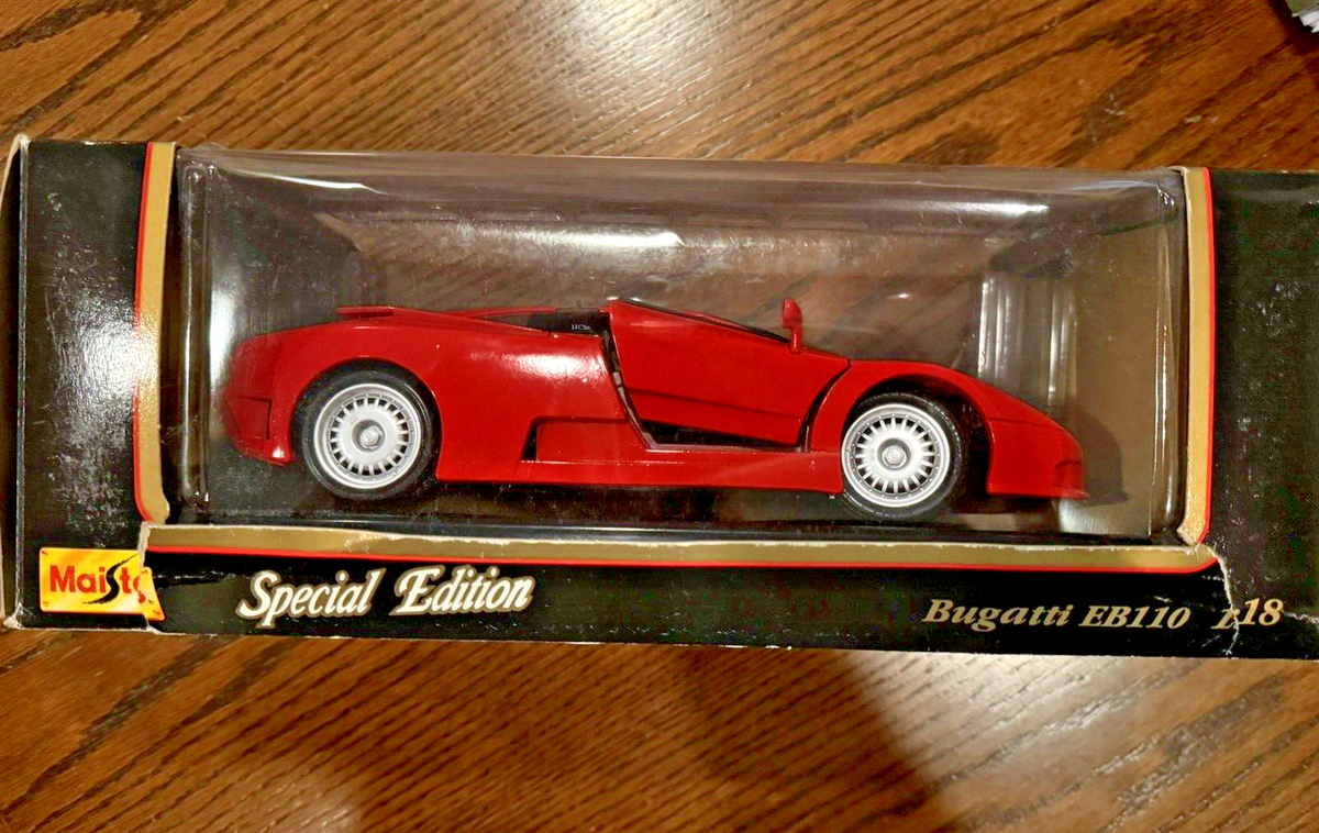 Maisto RED Bugatti EB110 1992 special edition 1:18 Scale | eBay