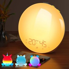 Sunrise Alarm Clock with Bluetooth Speaker, Backlight Sleep Aid, Night Light