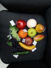 FRUTTA AUTUNNALE FINTA ARTIFICIALI ADDOBBI DECORAZIONI DECOUPAGE VETRINE