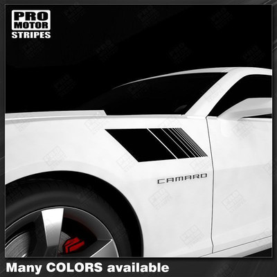 Chevrolet Camaro Fender Hash Strobe Side Stripes Decals 2010 2011 2012 2013 