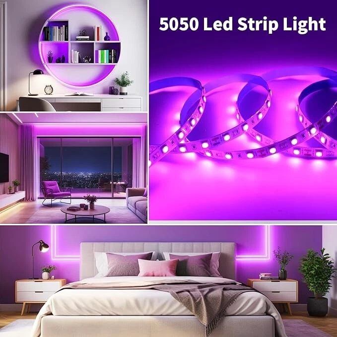 5050 SMD LED STRIP - 60 LED PINK 25FT IP20 -25FT/7.5M 12V - Image 4 of 4