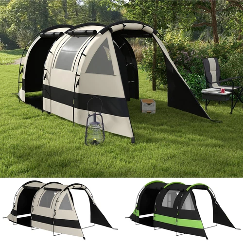 4-5 Person Camping Tent, Blackout Tent with Bedroom and Living Room - Picture 2 of 46