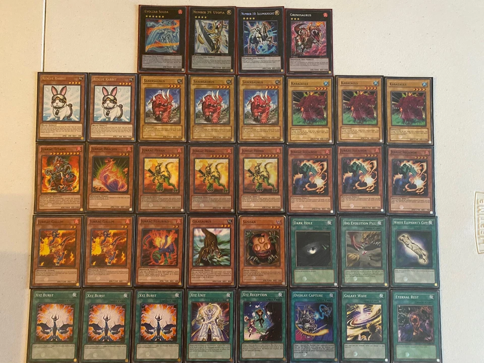 YUGIOH Dino Rabbit 2012 Deck with Sleeves Complete 44 - Cards - Image 3 of 4