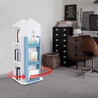 4 Layers 360° Kids Rotating Bookshelf Bookcase Storage Shelf Display Holder