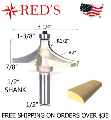 Tideway Carbide Pro LC12112208 1-3/8'' Wide Table Edge 1/2'' shank router bit