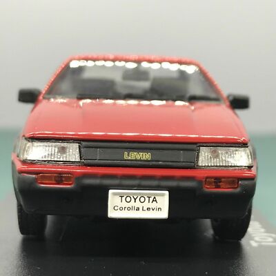 Mini Car Toyota Corolla Levin 1983 Red 1/43 Scale Box Display