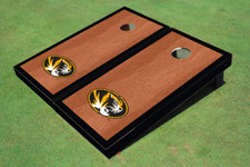 University of Missouri Black Rosewood Matching Border Cornhole Boards