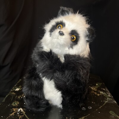 Panda Bear Lifelike Stuffed Animal Realistic Hard Body Figurine 8in RARE