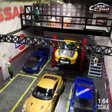 Diorama 1/64 Car Garage Model LED Lights Repa...