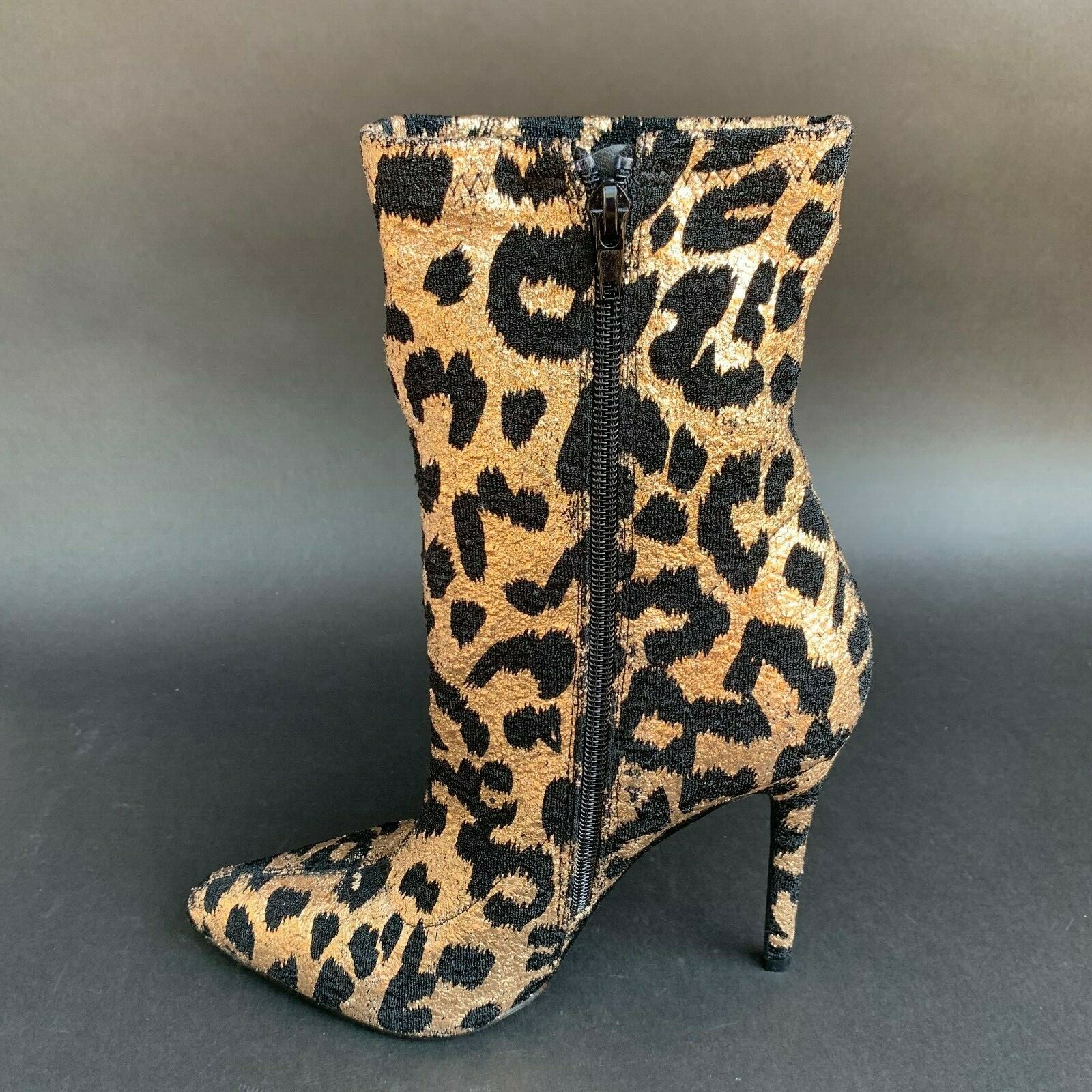 leopard and black booties