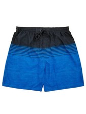 Mens Black  Blue Swim Trunks Surf Shorts Board Shorts