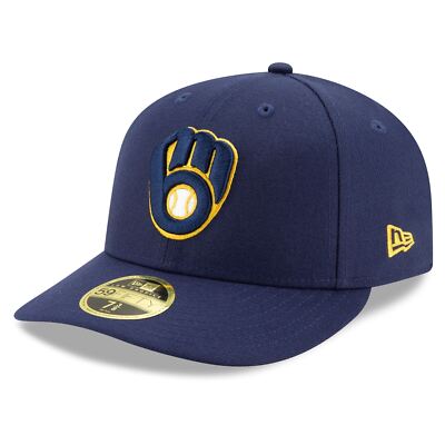 [70482538] Mens New Era MLB Milwaukee Brewers 2019 Low Profile Authentic 5950