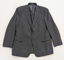 Stafford Men's Blazer Jacket Sport Coat Size 48L Gray Pinstripe