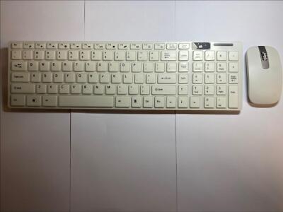 Weiße kabellose Tastatur + Ziffernblock & Maus für LG42LA641V LG 42LA641V Smart TV