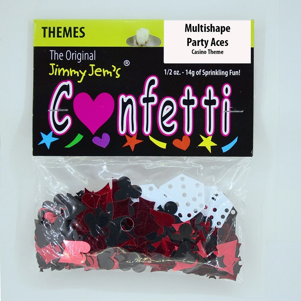Confeti Multiforma - Ases de Fiesta - 2 Piezas o 1/2 lb - ENVÍO GRATUITO (9133) Foto 2 de 4