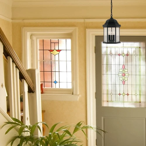 DESIGNERS FOUNTAIN 3-Light Devonshire Hanging Lamp, 10 Inch Outdoor Lantern L... - Picture 5 of 6