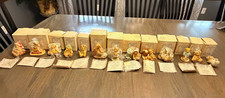 Cherished Teddies Resin Bear Figurine Lot 1996 Boxed w/ Certificates, Hillman