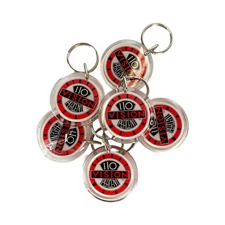 NOS Rare Vision Street Wear 110% Key Chain (6 pack) Vintage Skate Old School