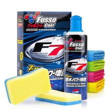 Soft99 Fusso Coat F7 All Colours 300ml + Shiny Freaks Tücher Wachs Set 7-teilig Soft99 Fusso Coat F7 All Colours 300ml + Shiny Freaks Tücher Wachs Set 7-teilig